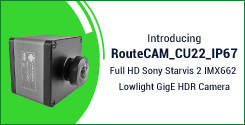 RouteCAM_CU22_IP67 - Outdoor Lowlight GigE HDR Camera RouteCAM_CU22_IP67 - Outdoor Lowlight GigE HDR Camera