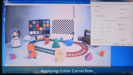 Bayer filter property settings in e-camview